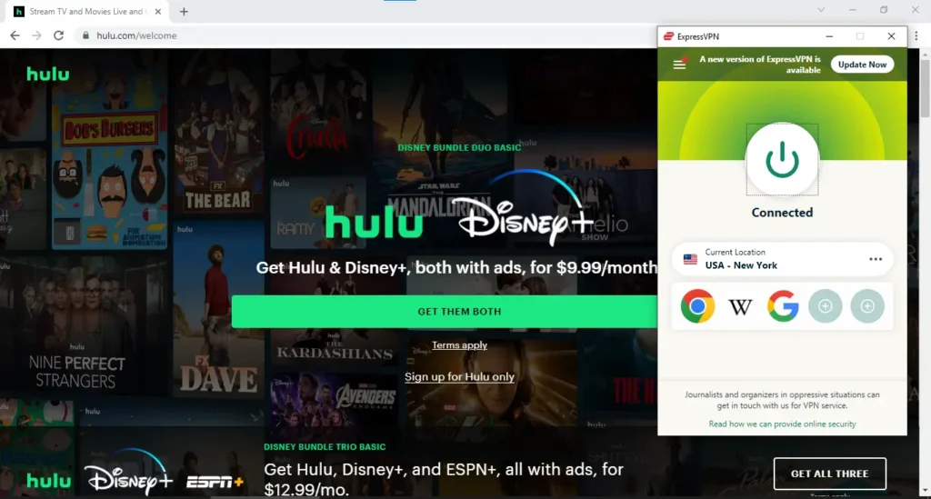 Unblock Hulu in South Africa with ExpressVPN